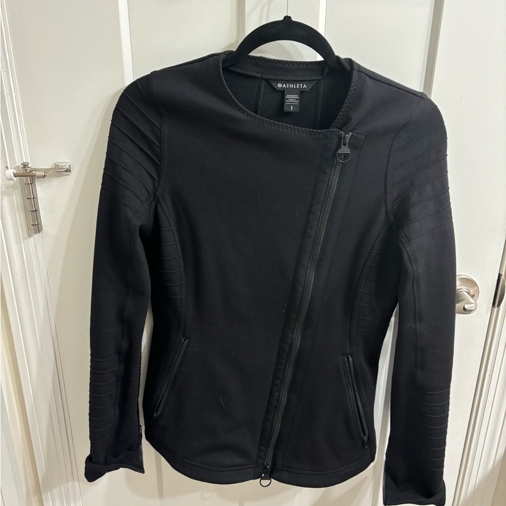 Athleta black moto jacket